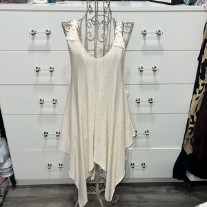 Vintage Havana Asymmetric Sleeveless V-Neck Mini Dress, size L